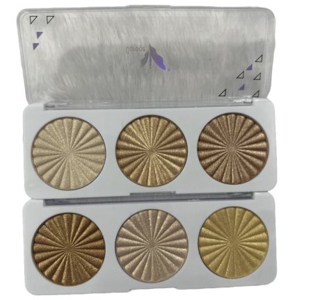 ✨ GlisTening Highlighter Palette – لوحة هايلايتر 3 ألوان
