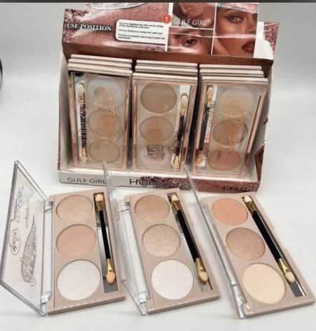 ✨ Gulf Girl Highlighter Palette – لوحة هايلايتر