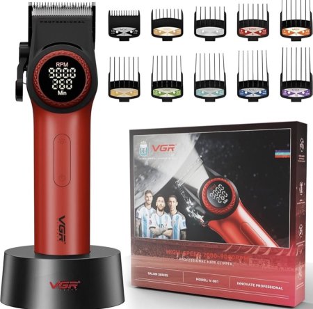 في جي آر ماكينة حلاقة احترافية – VGR Professional Hair Clipper00-1