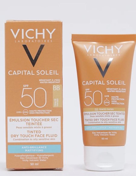 واقي شمس فيشي كابيتال سولييل فلويد الوجه الجاف SPF 50