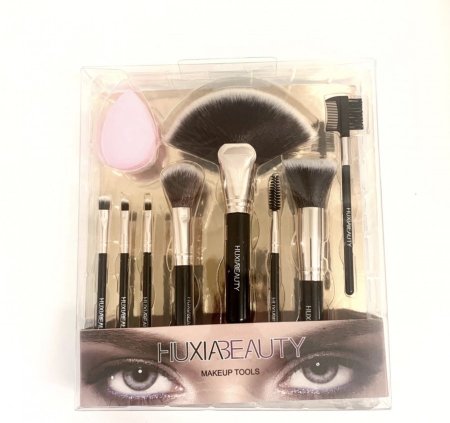 طقم فراشي مكياج هوكسيا بيوتي مع إسفنجة دمج — Huxia Beauty Makeup Tools