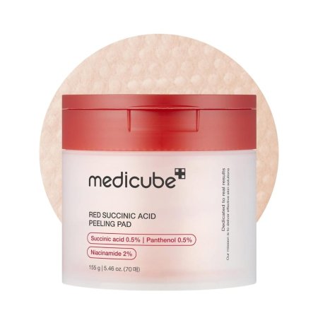 وسادات التقشير بحمض السكسينيك الأحمر – Medicube <br> <span class='text-color-warm'>نفذت الكمية</span>