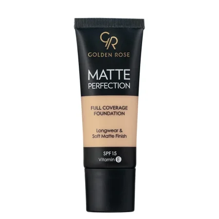 كريم أساس مات بيرفكشن بتغطية كاملة من جولدن روز – Golden Rose Matte Perfection Full Coverage Foundation