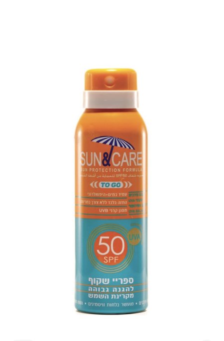 Sun & Care TO GO SPF 50 بخاخ واقي شمس