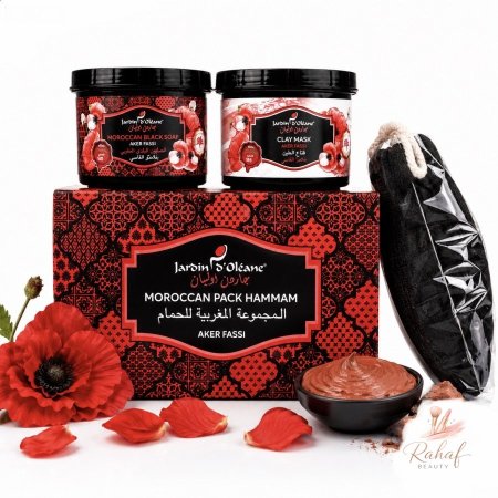 مجموعة الحمام المغربي Jardin d’Oléane – Moroccan Pack Hammam