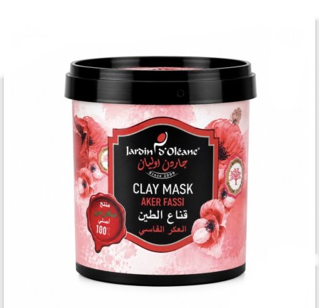 قناع الطين بالعكر الفاسي – Jardin d’Oléane Clay Mask Aker Fassi