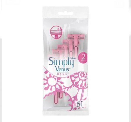 Gillette Simply Venus Basic Disposable Razors – شفرات حلاقة جيليت سيمبلي فينوس بيسك للسيدات (5 قطع